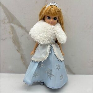 Lottie Snow Queen Doll Princess with Blue and White Dress